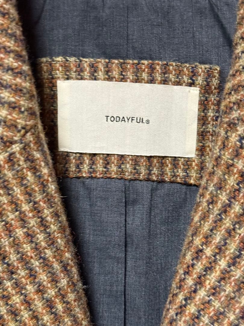 ジャケット・アウター Wool 100% Check Jacket todayful