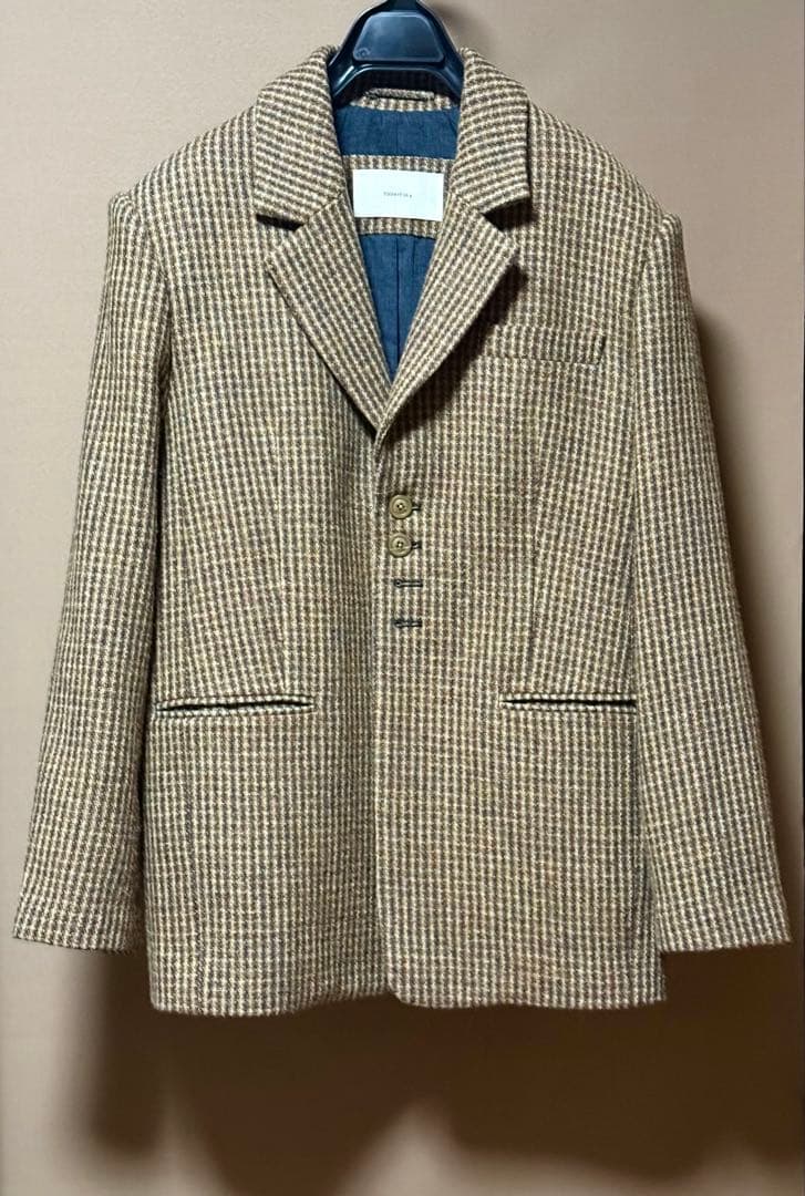 ジャケット・アウター Wool 100% Check Jacket todayful