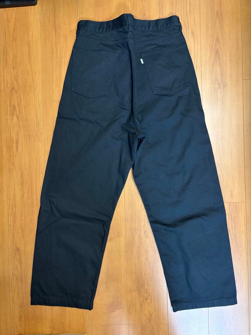 【屋内試着のみ美品】ORCIVAL コットンブラックデニム　ワイドバギーパンツ