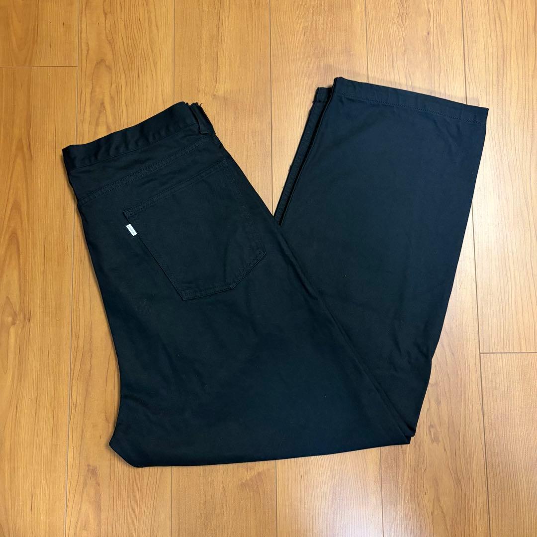 【屋内試着のみ美品】ORCIVAL コットンブラックデニム　ワイドバギーパンツ