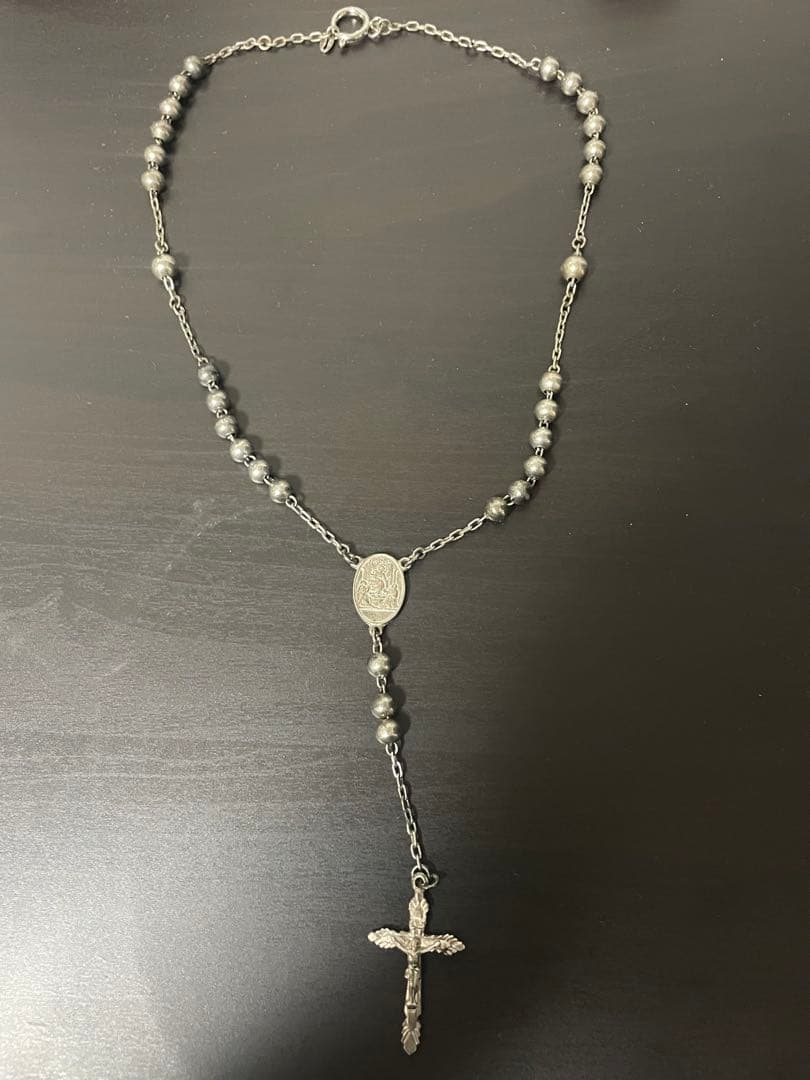 ドルチェアンドガッバーナ ロザリオ ネックレス シルバー925 D&G