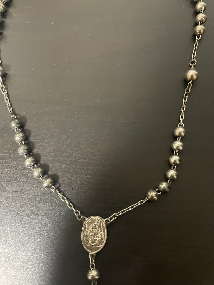 ドルチェアンドガッバーナ ロザリオ ネックレス シルバー925 D&G
