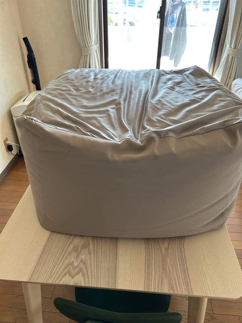無印良品 ビーズクッション ベージュ 65x65x43cm