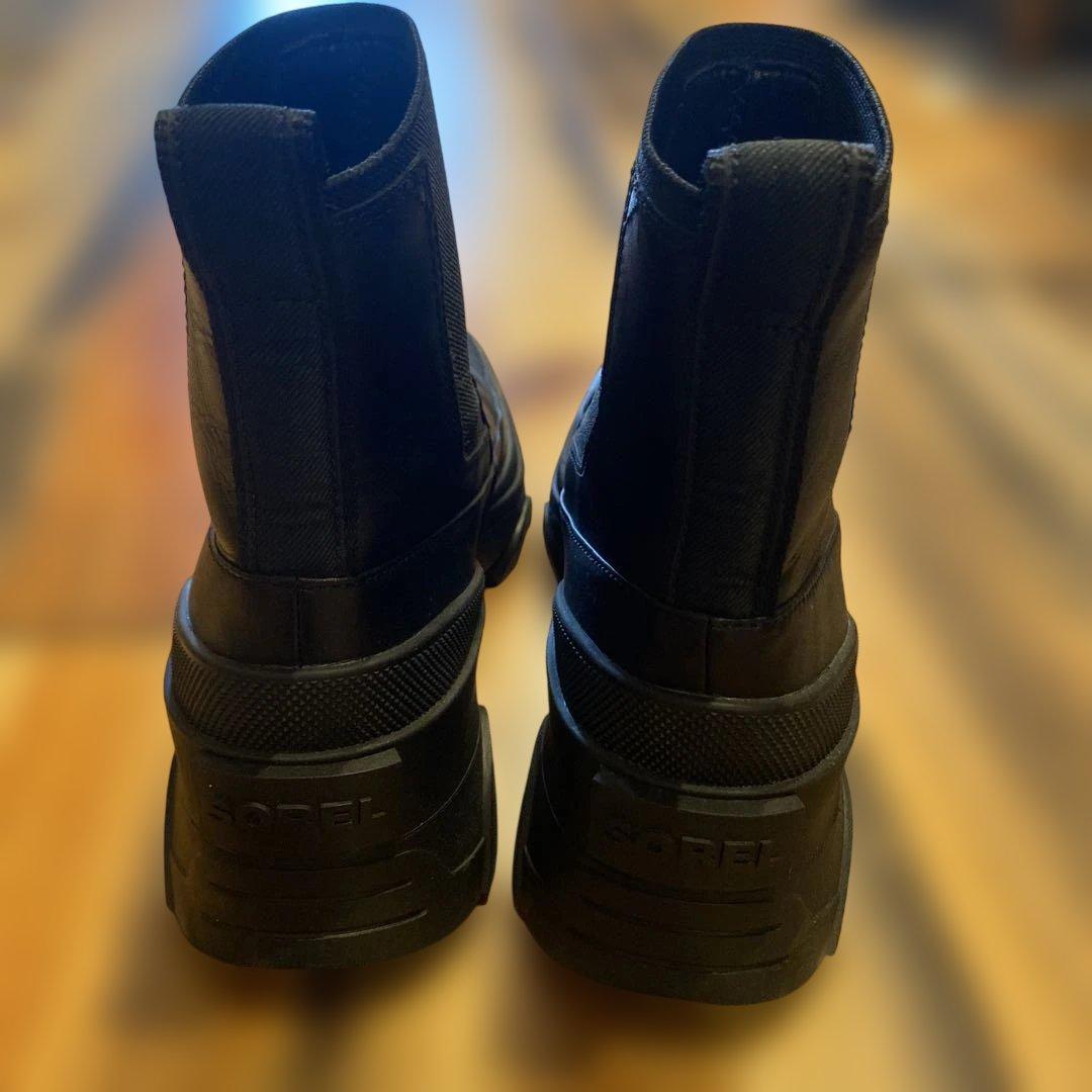 SOREL ブラック サイドゴアブーツ　24.5センチ