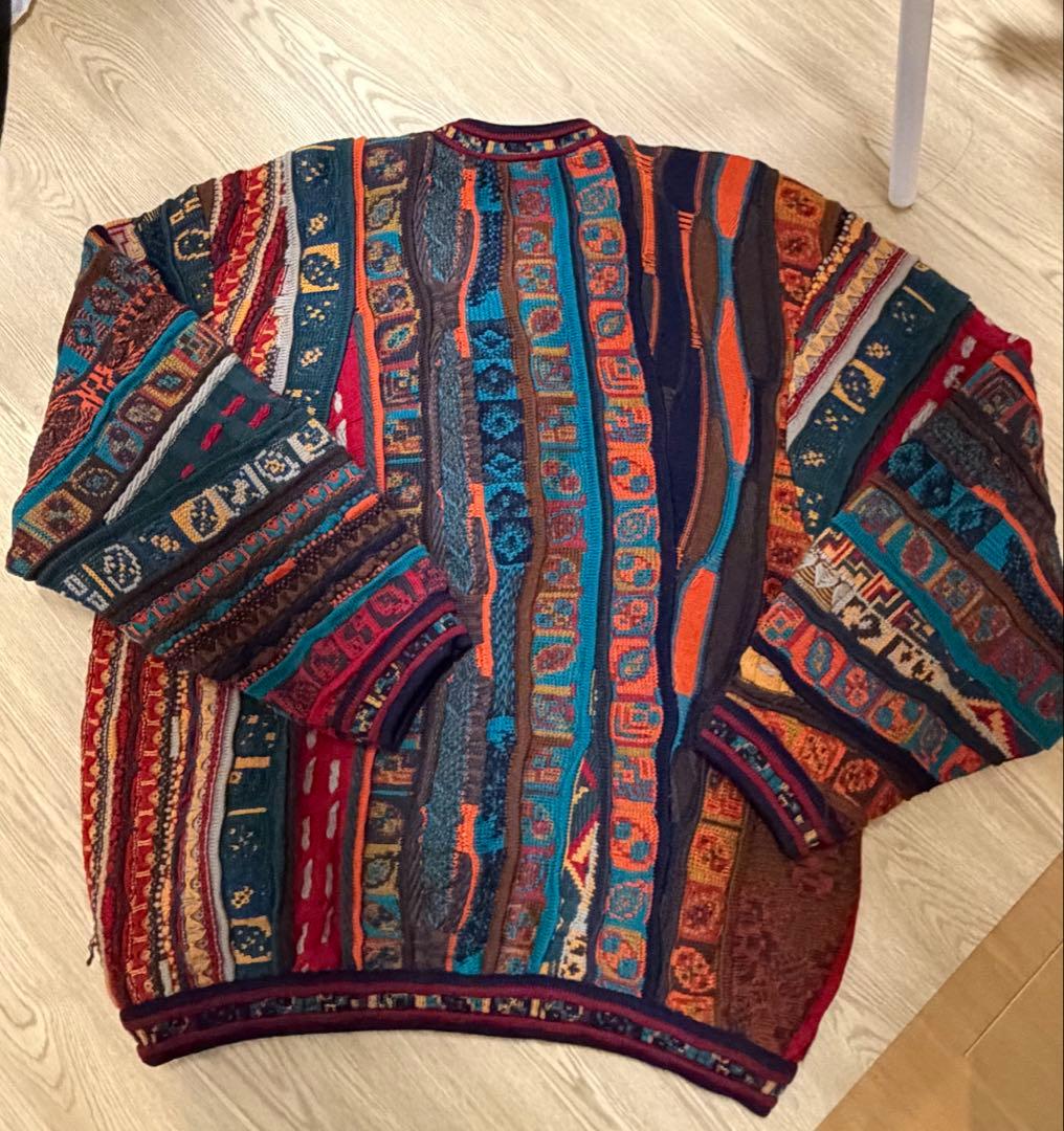 希少 90s COOGI ブルゾン ジャケット 3Dニット