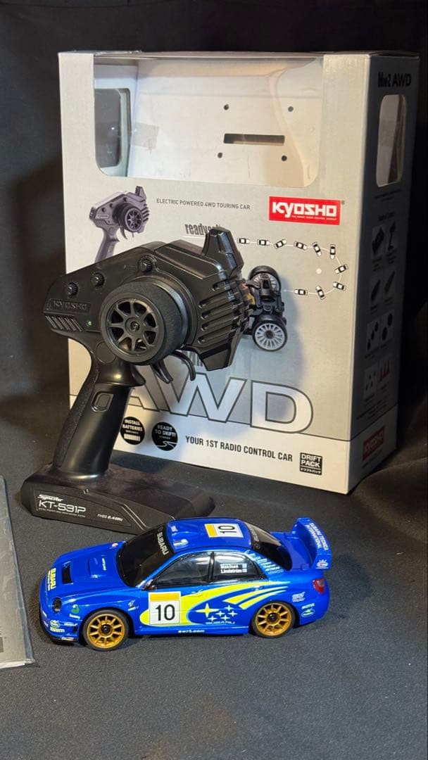 ミニッツAWD スバル インプレッサ WRC 2002 2回ほど走行 ボディ新品