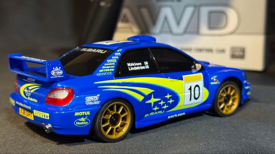 ミニッツAWD スバル インプレッサ WRC 2002 2回ほど走行 ボディ新品