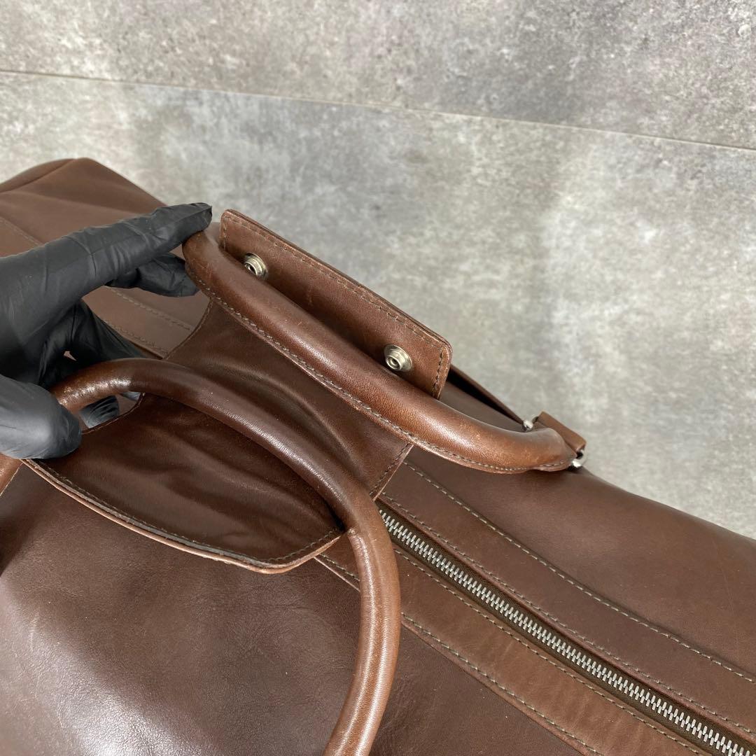COACH コーチ ボストンバッグ 2way オールレザー　5404 ブラウン