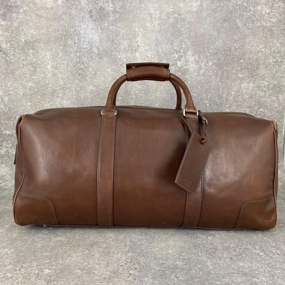 COACH コーチ ボストンバッグ 2way オールレザー　5404 ブラウン