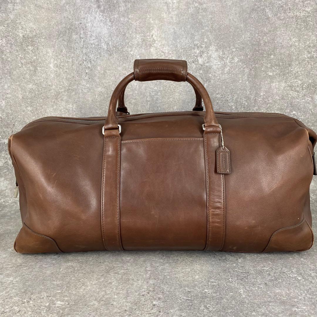 COACH コーチ ボストンバッグ 2way オールレザー　5404 ブラウン