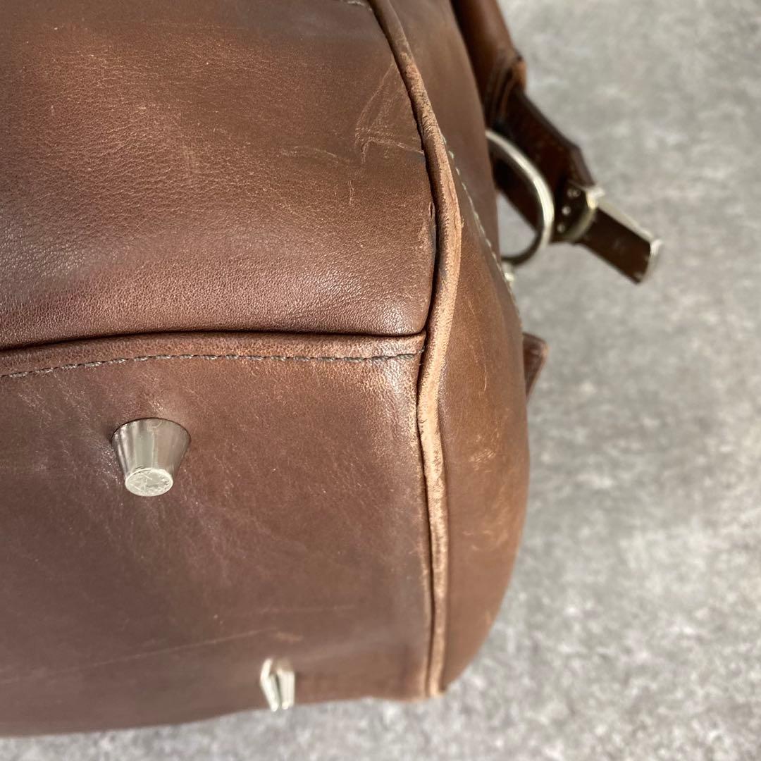 COACH コーチ ボストンバッグ 2way オールレザー　5404 ブラウン