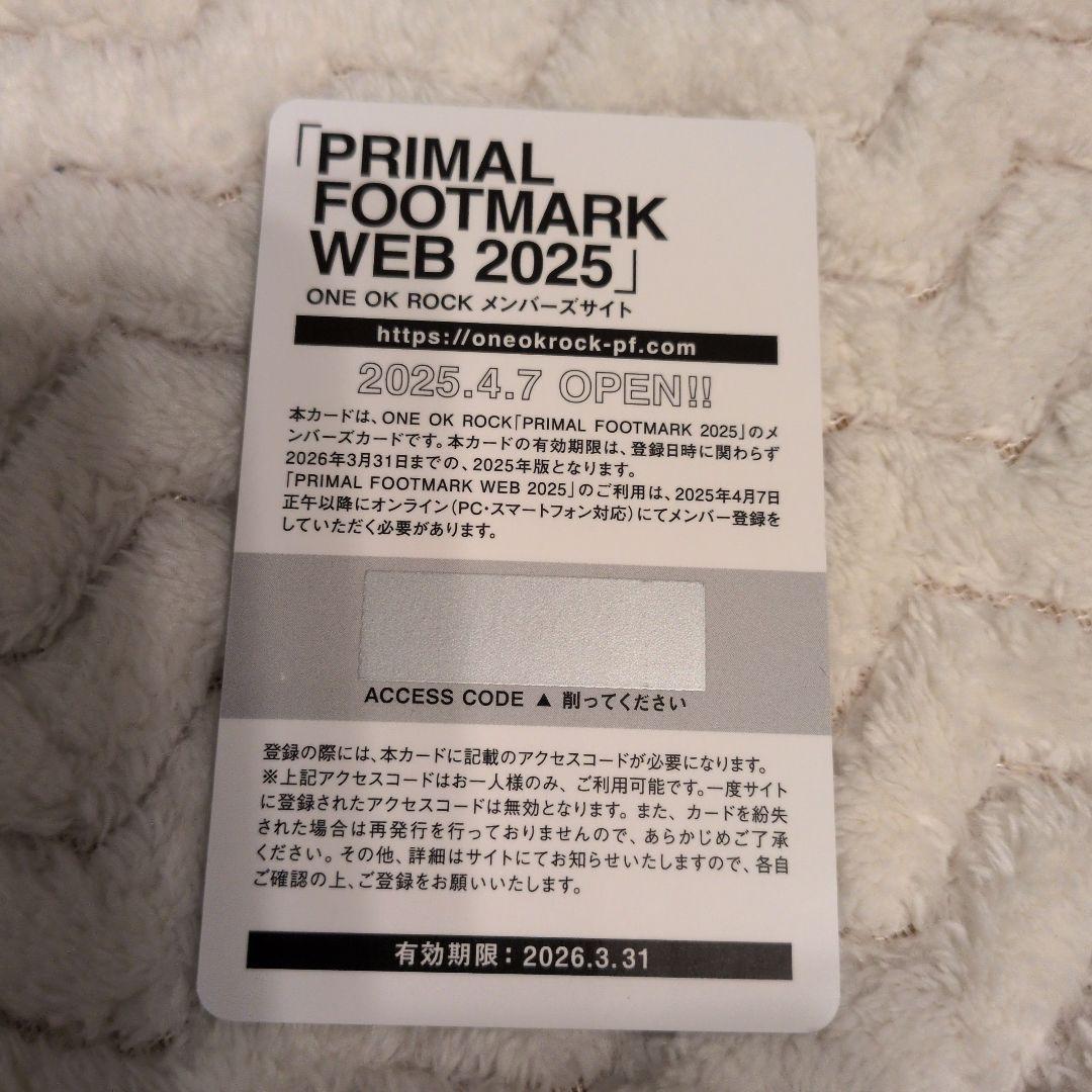 アート・デザイン・音楽 ONE OK ROCK PRIMAL FOOTMARK #14