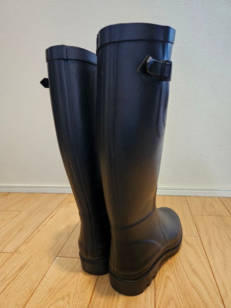 AIGLE エーグル 黒 長靴 レインブーツ 37 23.5cm
