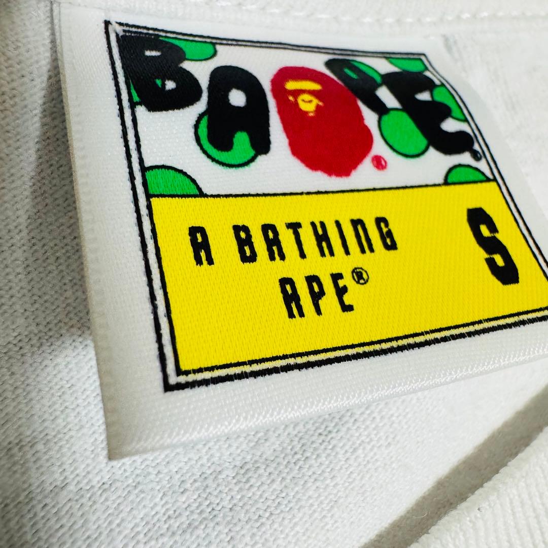 A BATHING APE エイプ カレッジTシャツ ピンクカモ 白 ホワイト