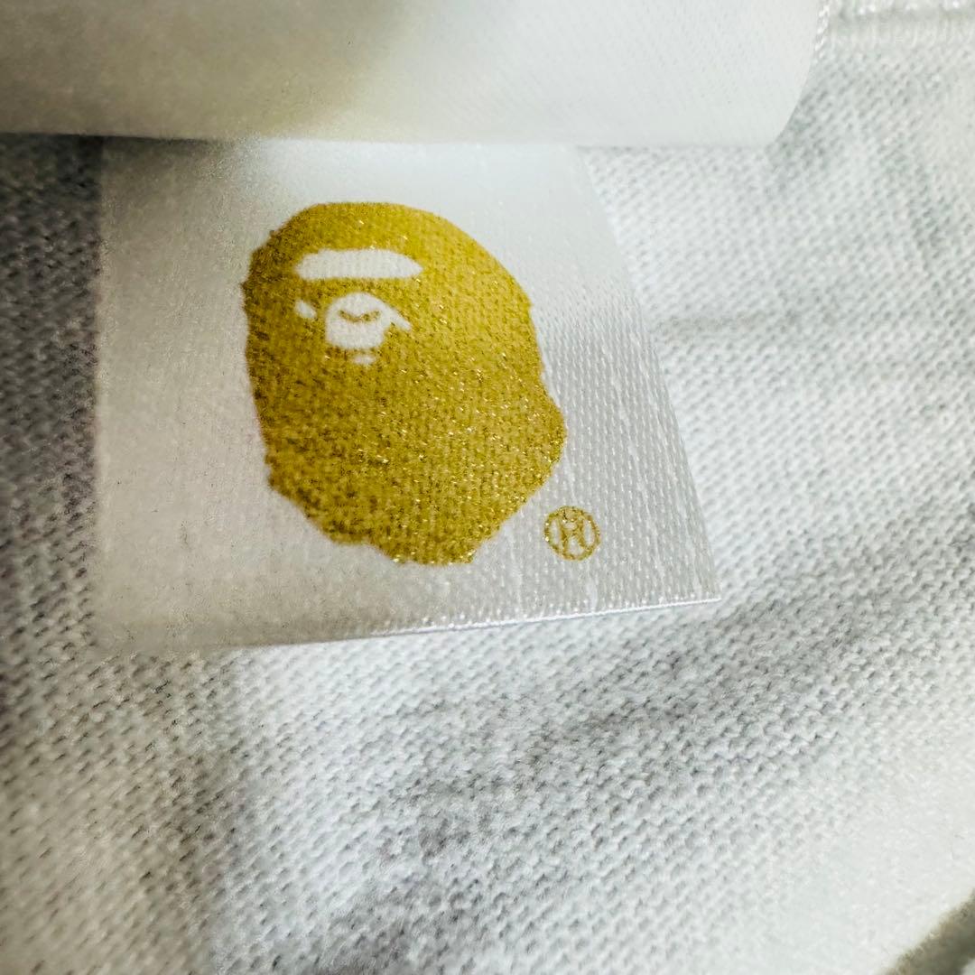 A BATHING APE エイプ カレッジTシャツ ピンクカモ 白 ホワイト