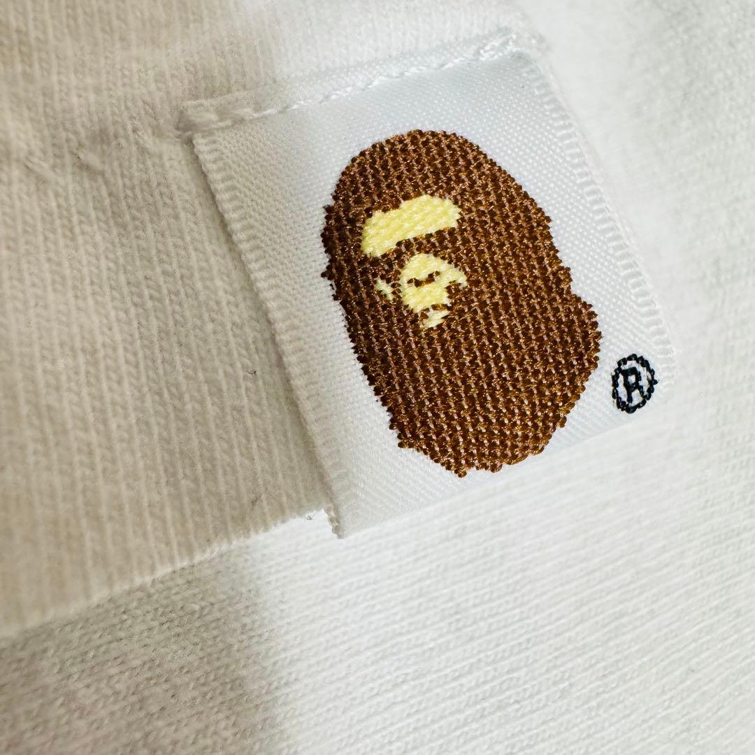 A BATHING APE エイプ カレッジTシャツ ピンクカモ 白 ホワイト