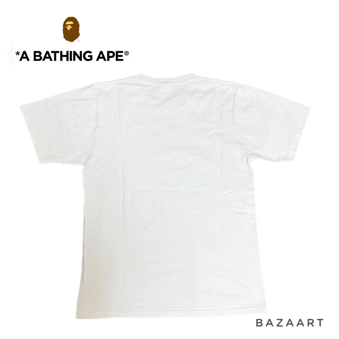 A BATHING APE エイプ カレッジTシャツ ピンクカモ 白 ホワイト