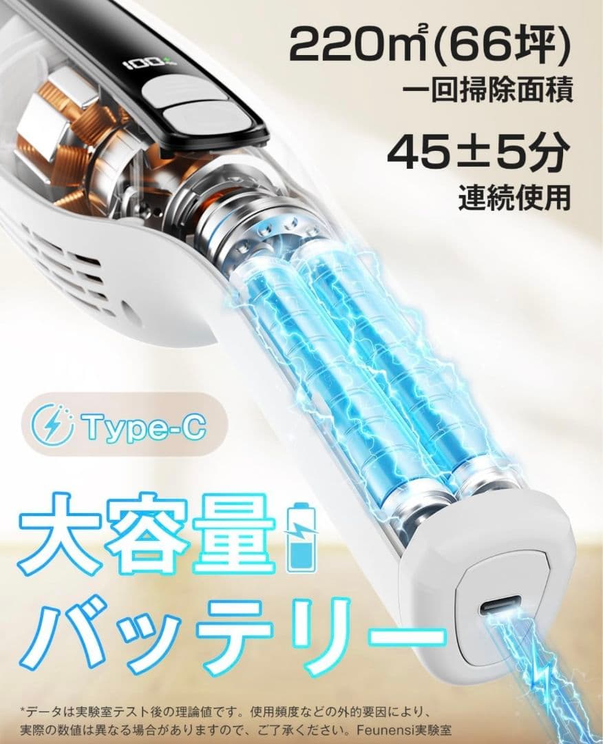 新品 未使用 コードレス掃除機55KPa