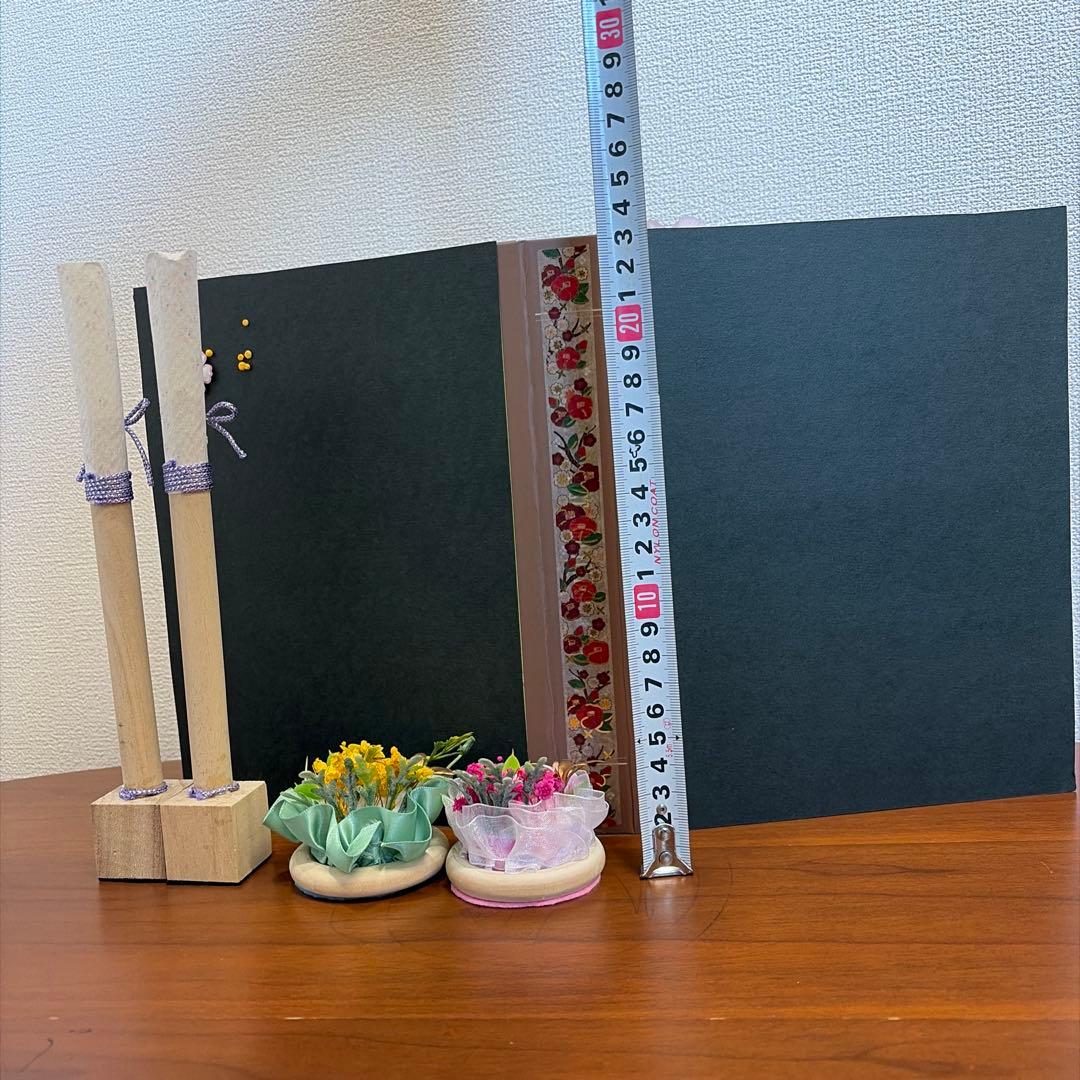 おばぁの手作りおひなさま　立ち雛袖白1