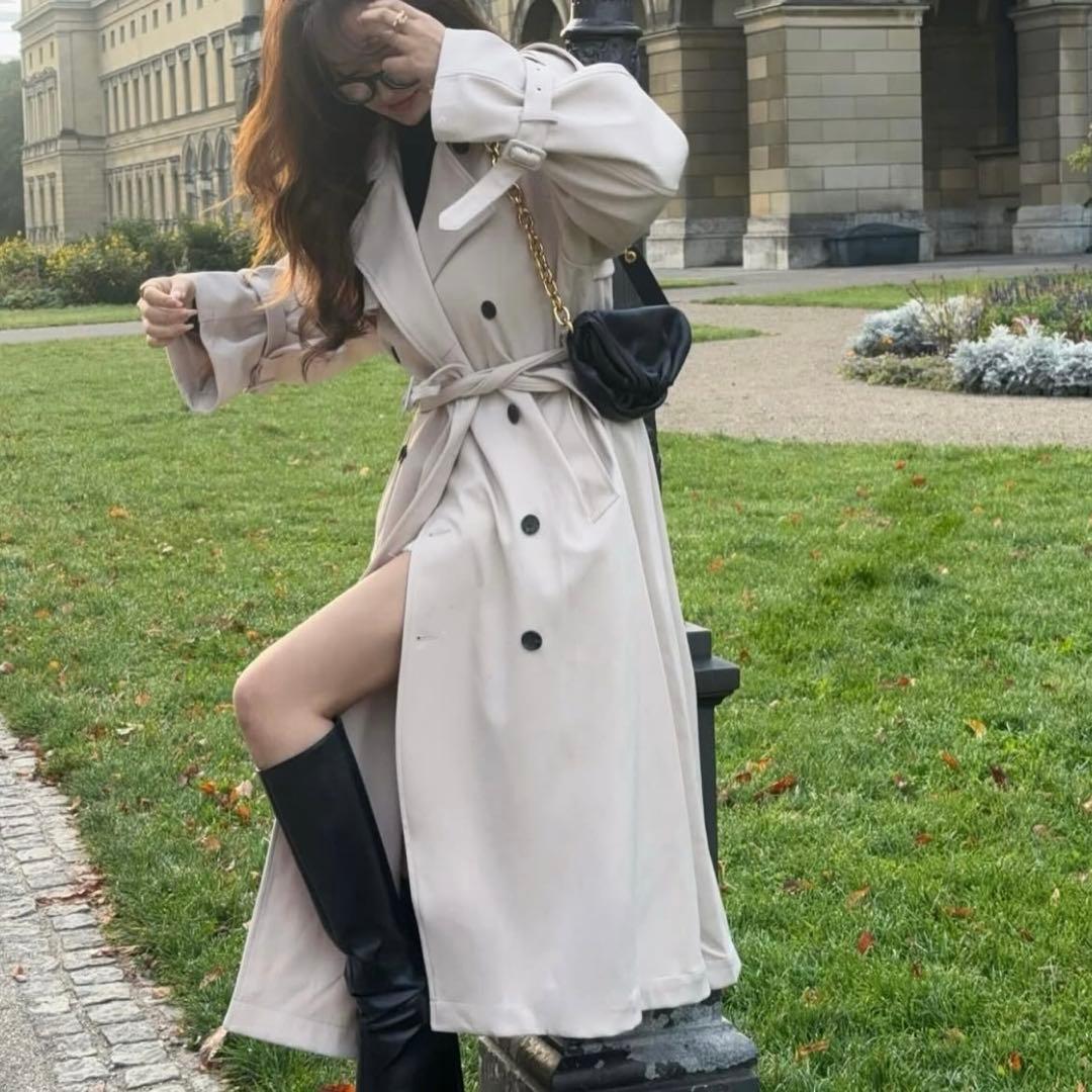 【新品タグ付き】thetoe Meteora Trench Coat beige