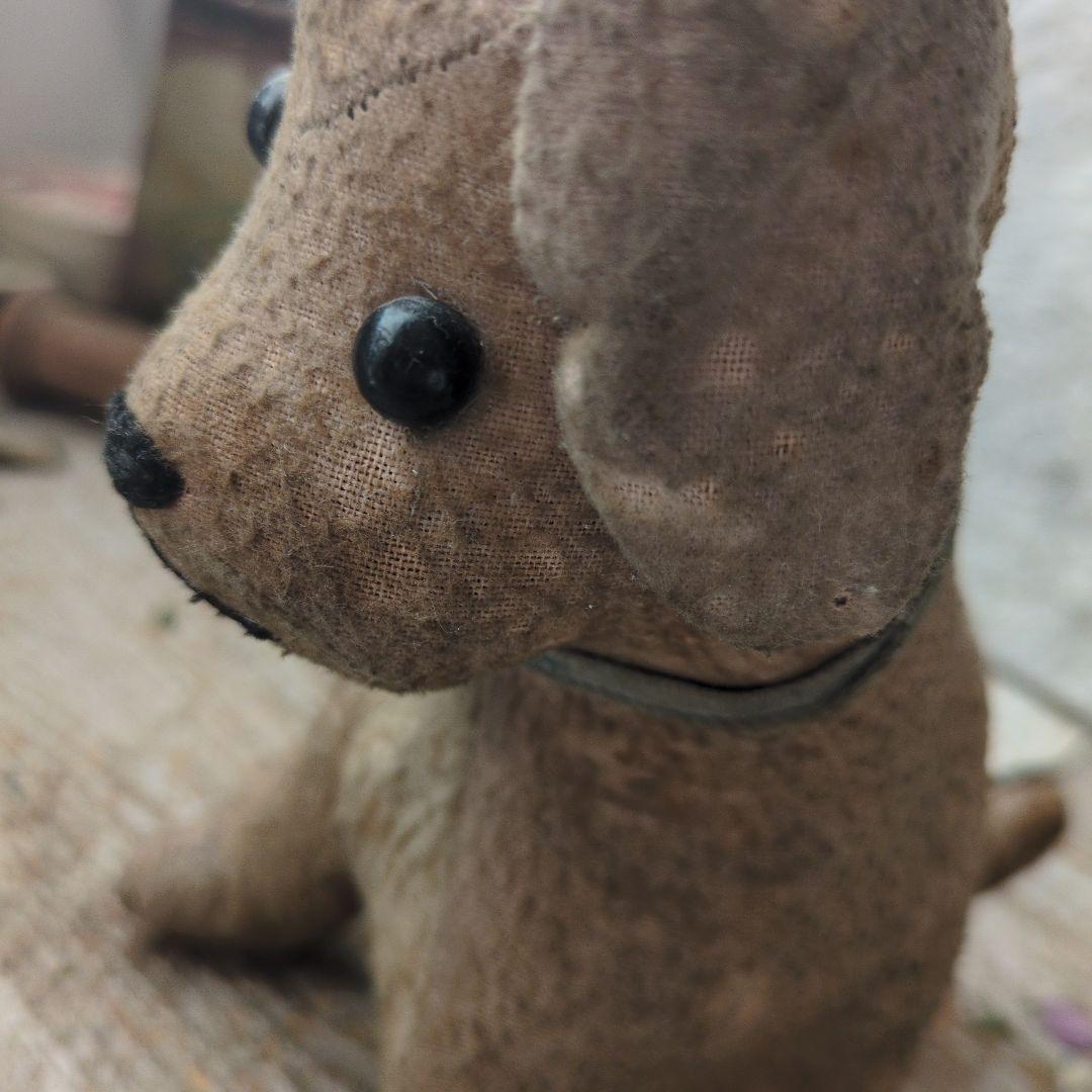 フランス　アンティーク　犬　ぬいぐるみ　わんこ　シャビー　ドール　人形