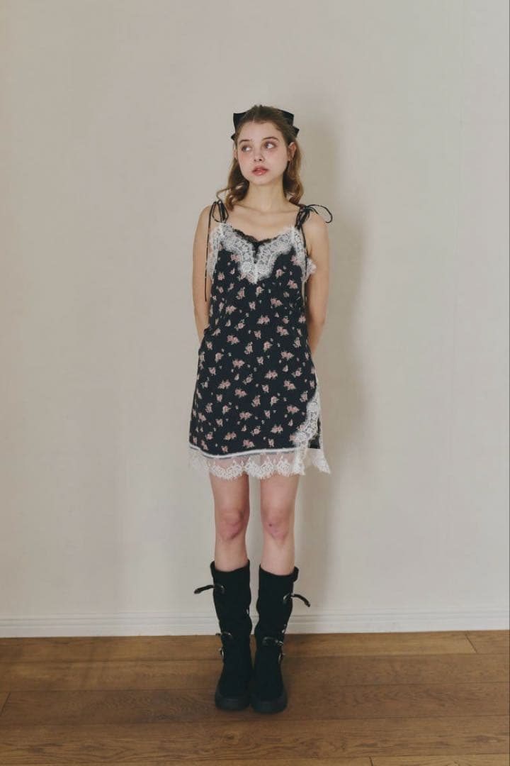 idem イデム sensual satin cami onepiece