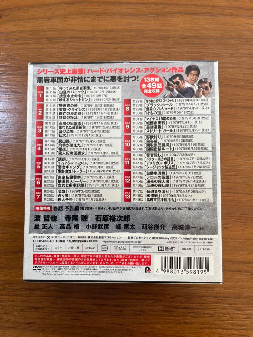 【値下げ、新品同様】ドラマ「大都会 PARTⅢ」DVD BOX