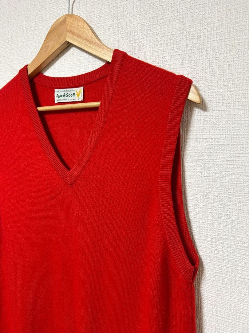 ヴィンテージ 80s Lyle&Scott カシミア ニットベスト