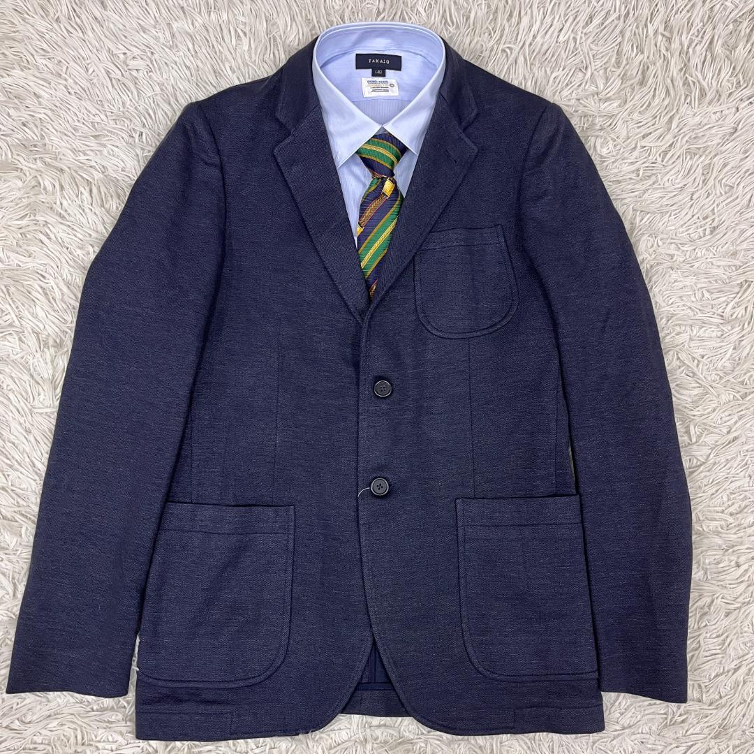【新品】LACOSTE ラコステ ネイビージャケット メンズM相当 FR48