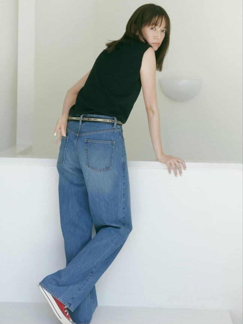 スピックアンドスパン 佐藤栞里さん S.Shiori*S ルーズ デニム 38