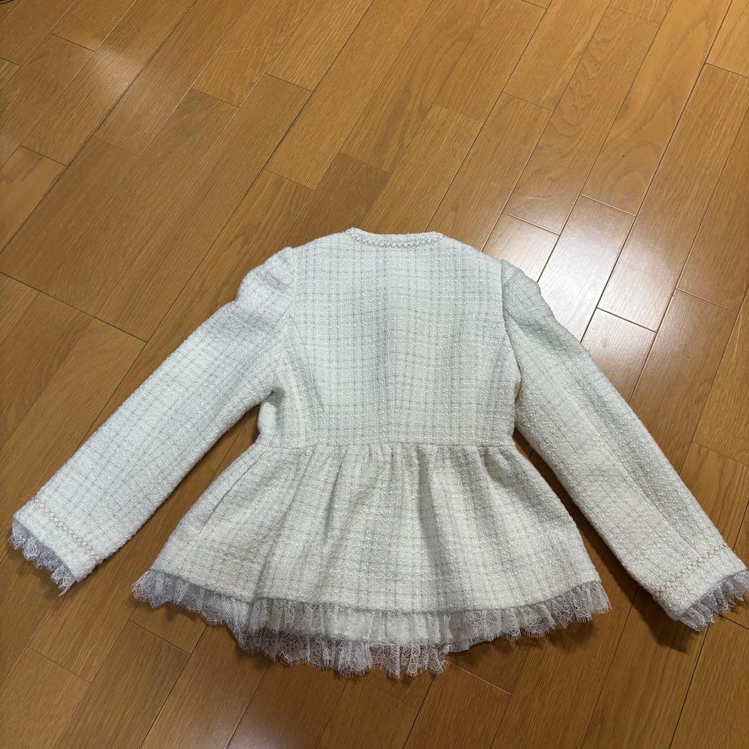 Rirandtureツィードペプラムジャケット