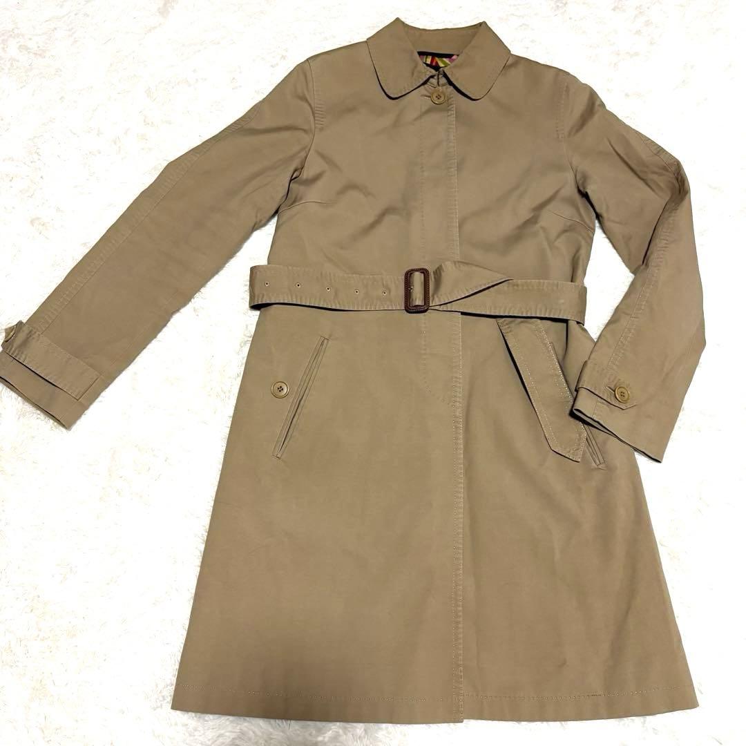 美品 Paul Smith BLACK ポールスミス トレンチコート ベージュ