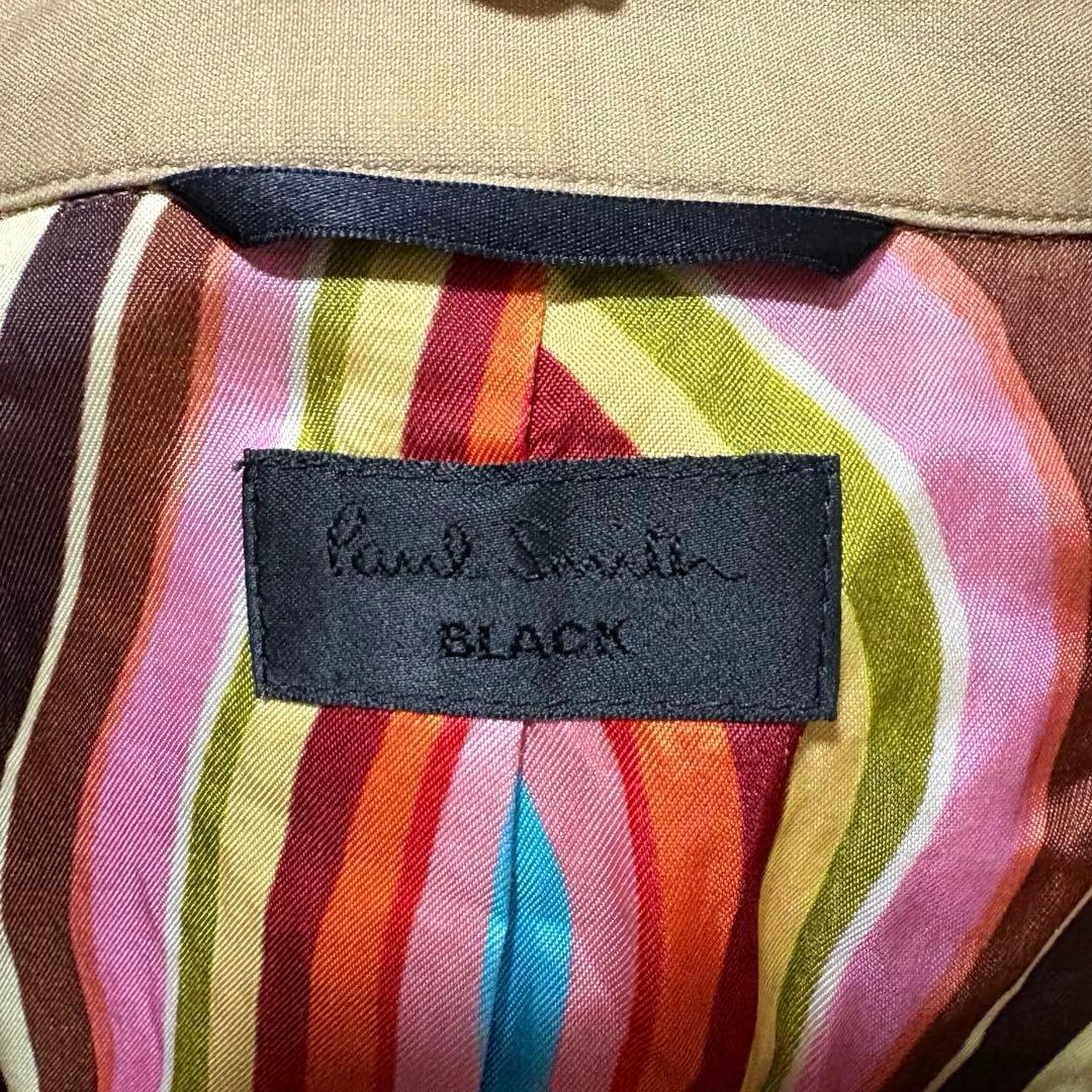 美品 Paul Smith BLACK ポールスミス トレンチコート ベージュ