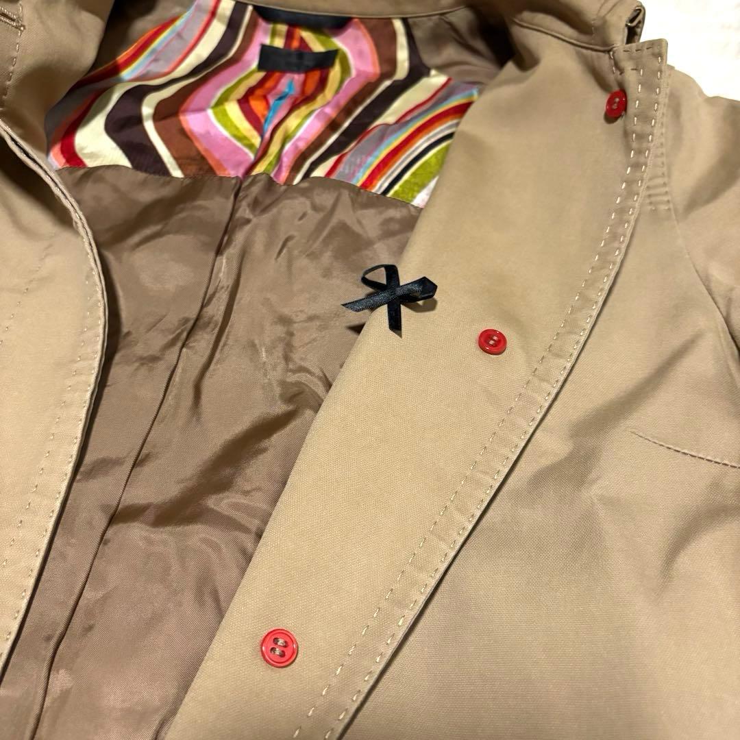 美品 Paul Smith BLACK ポールスミス トレンチコート ベージュ