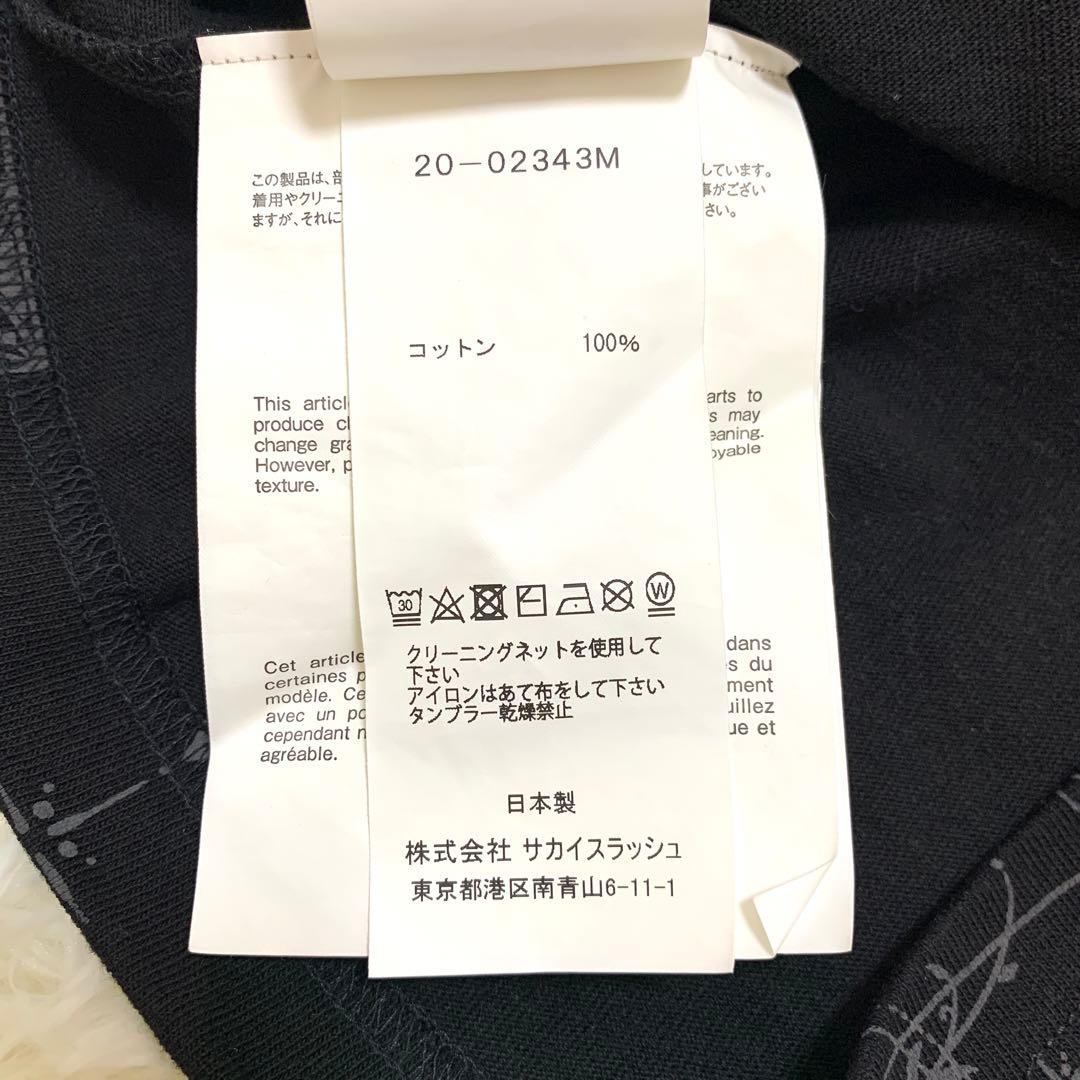 【20AW 未使用級】sacai × Dr.Woo バンダナプリントTシャツ 1