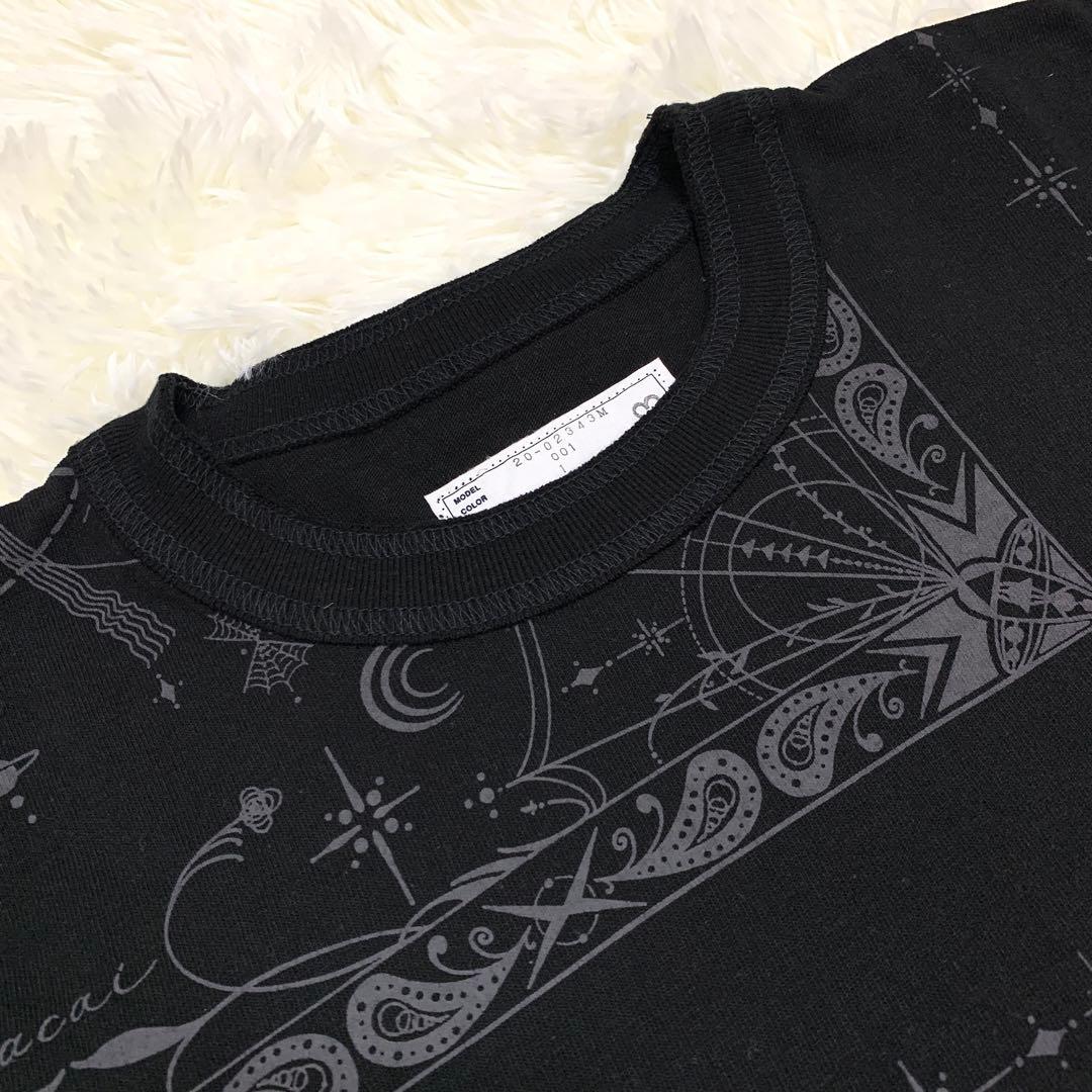 【20AW 未使用級】sacai × Dr.Woo バンダナプリントTシャツ 1