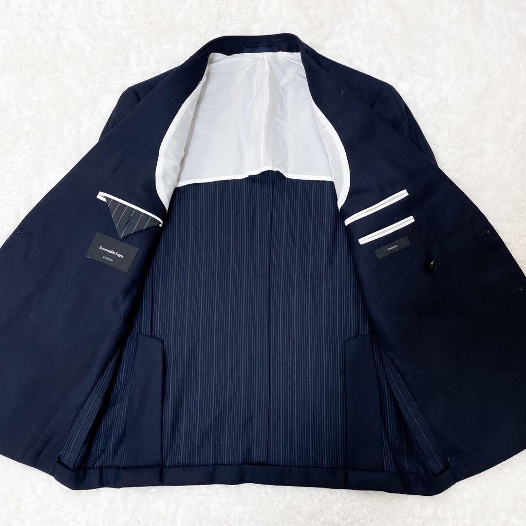 極美品 Ermenegildo Zegna ゼニア トロフェオ ダブルテーラード