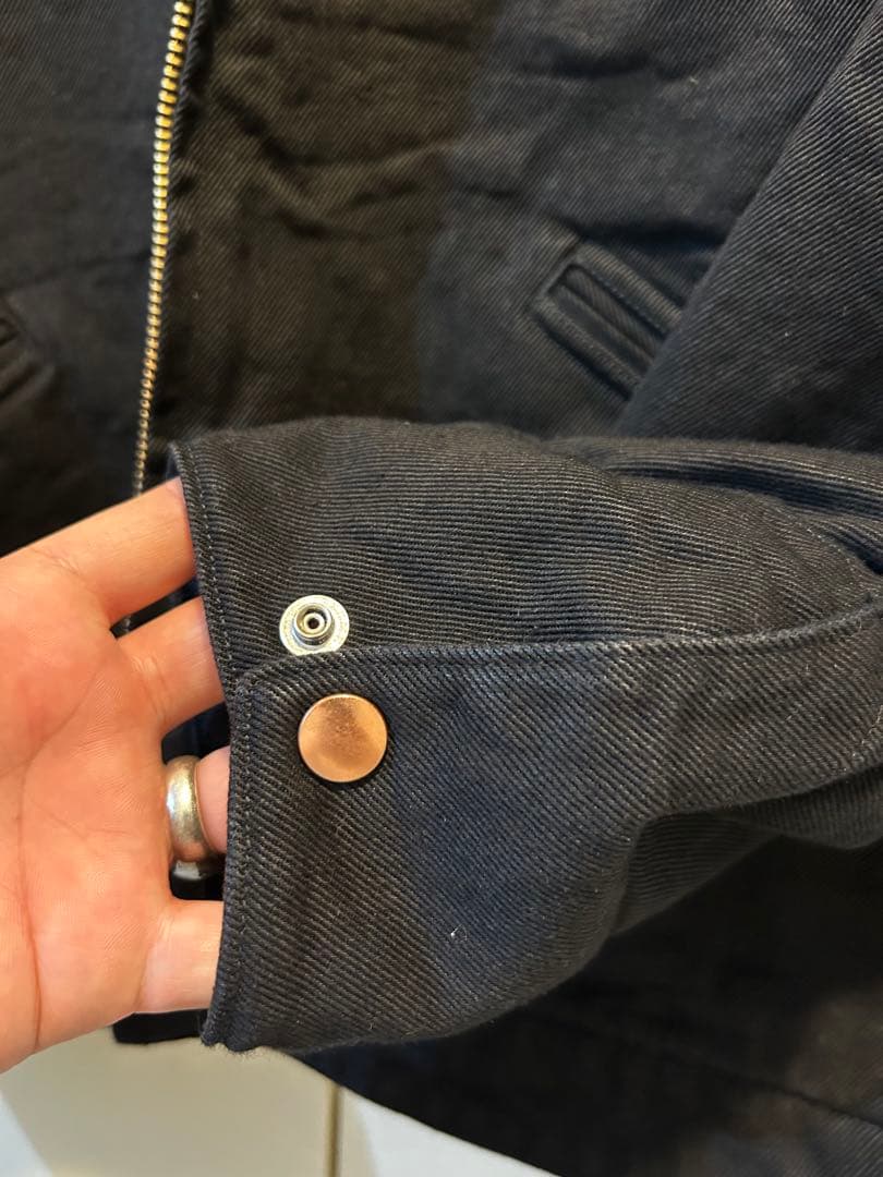COMOLI 2026 S/S SIZE.1 ブラックデニムジップショート