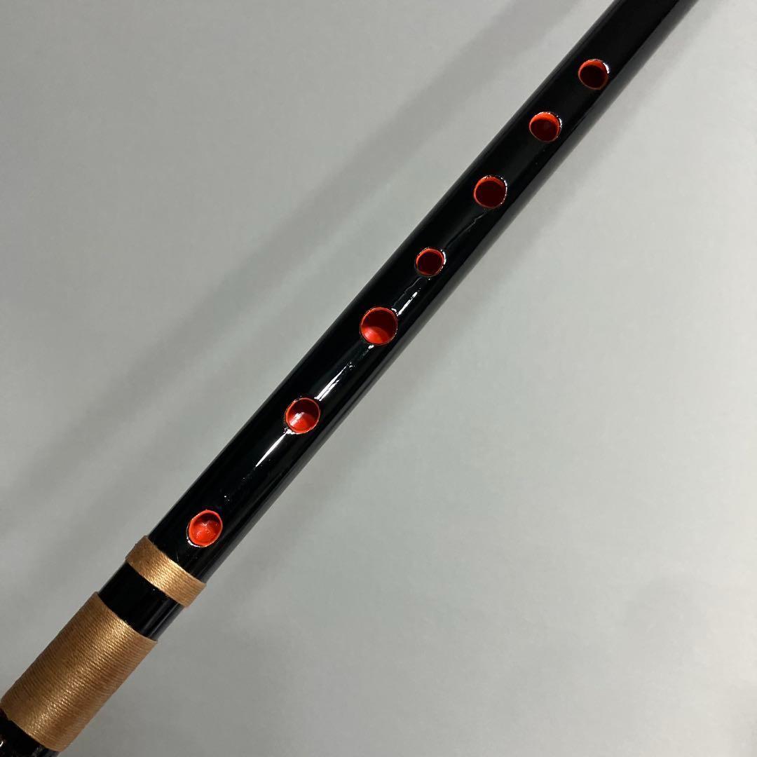 篠笛七本調子 B菅　ドレミ調　MR7-90 天地糸巻西洋音階 竹笛 和楽器 黒塗