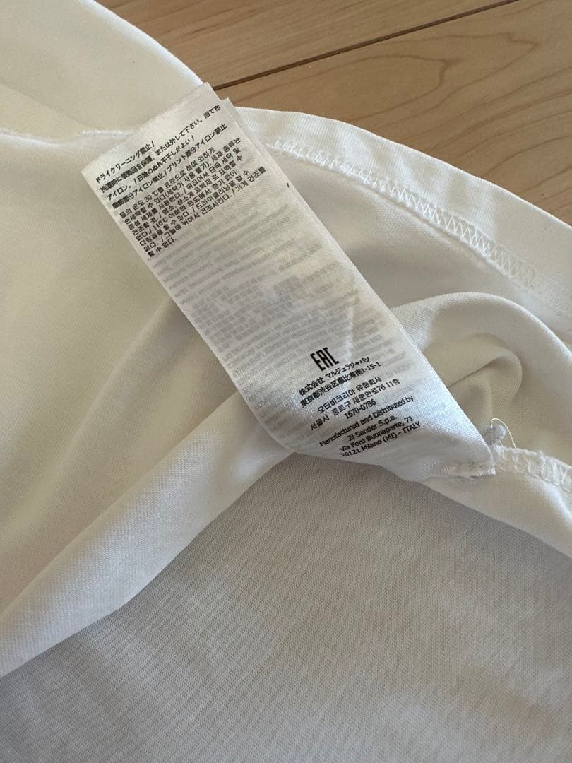 JIL SANDER ホワイト Tシャツ XSサイズ