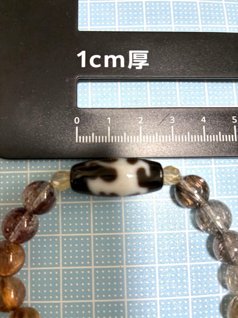 麒麟 天珠 ルチルクォーツ ブレスレット