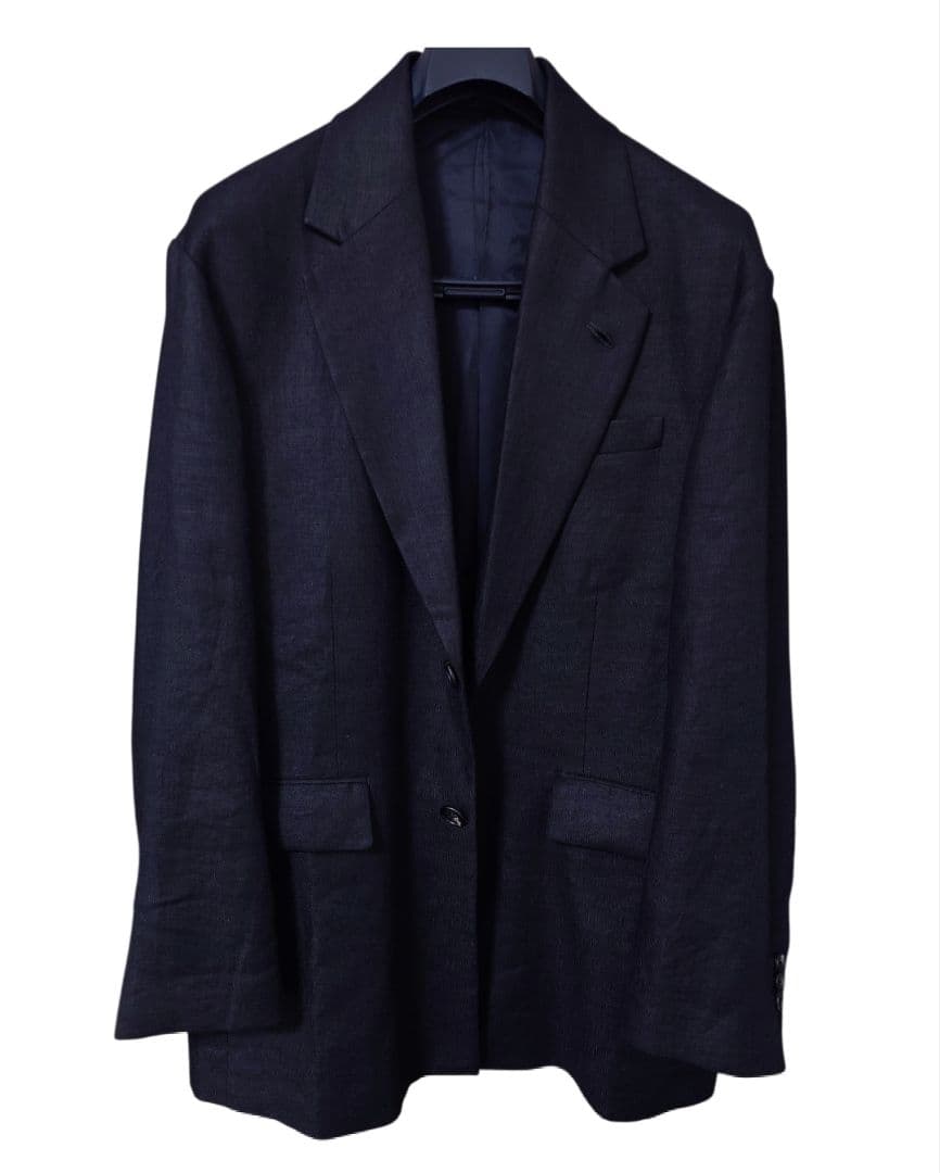 t*o様 LINEN WOOL SINGLE BREASTED LONG JAC