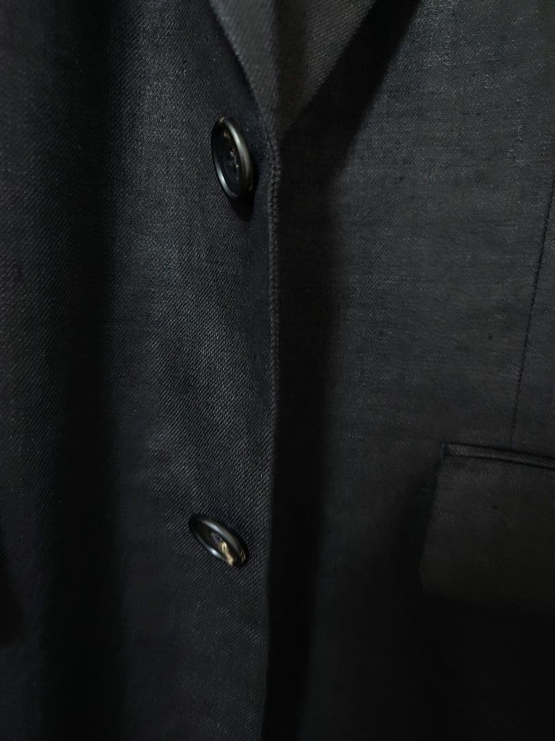 t*o様 LINEN WOOL SINGLE BREASTED LONG JAC