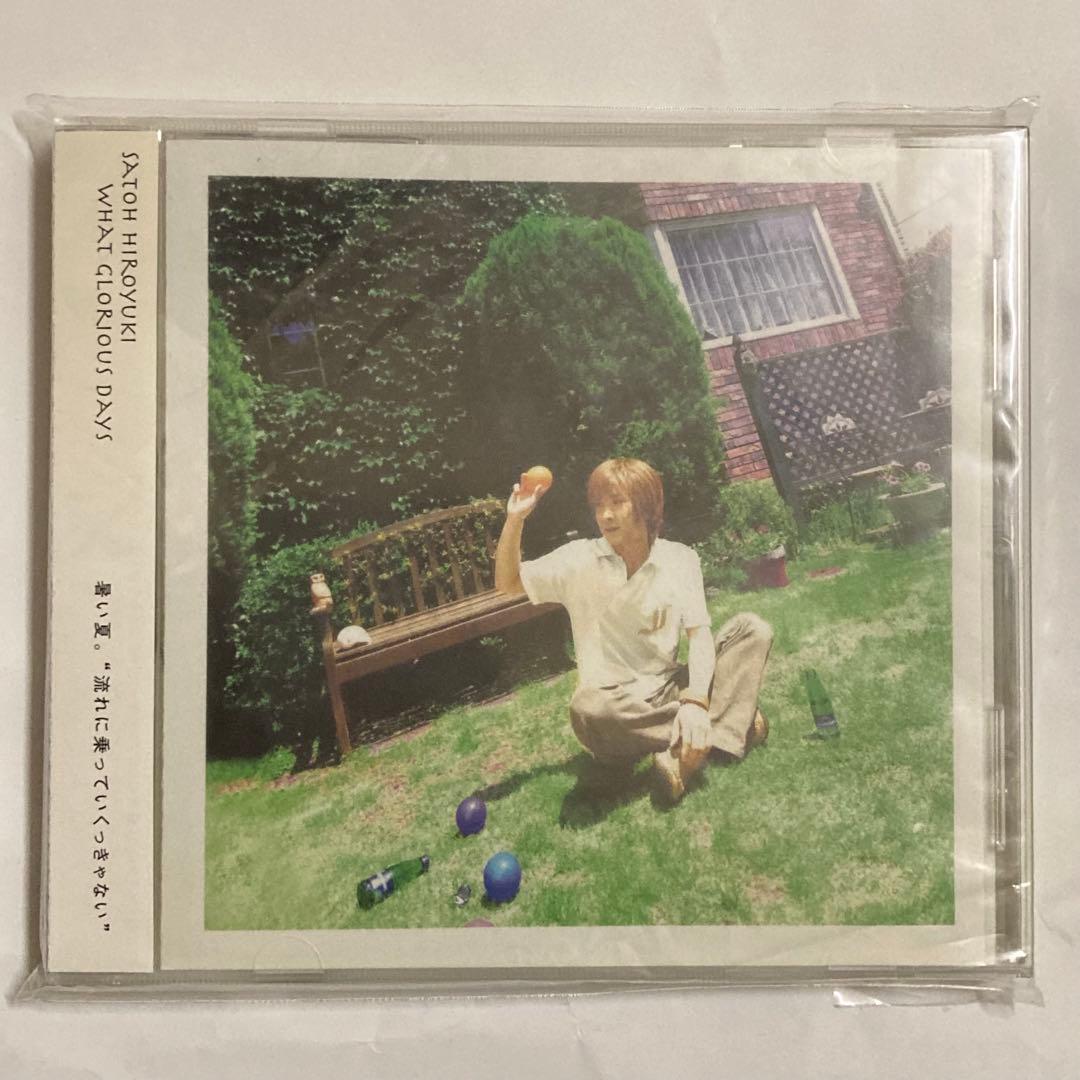 光GENJI 佐藤寛之 CD WHAT GLORIOUS DAYS レア　美品