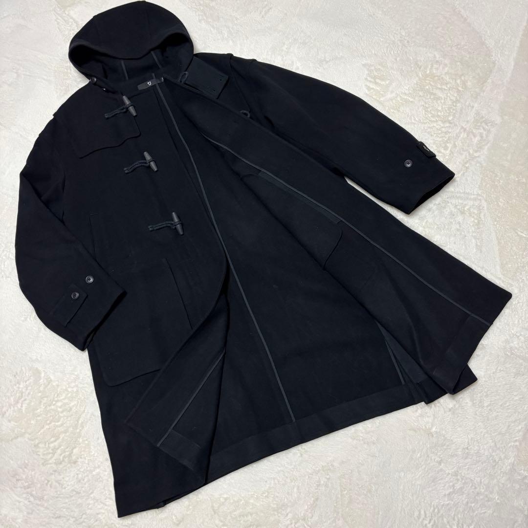 ◆美品◆希少◆良品◆ユニクロジル・サンダー　+J　黒 ダッフルコート XXL