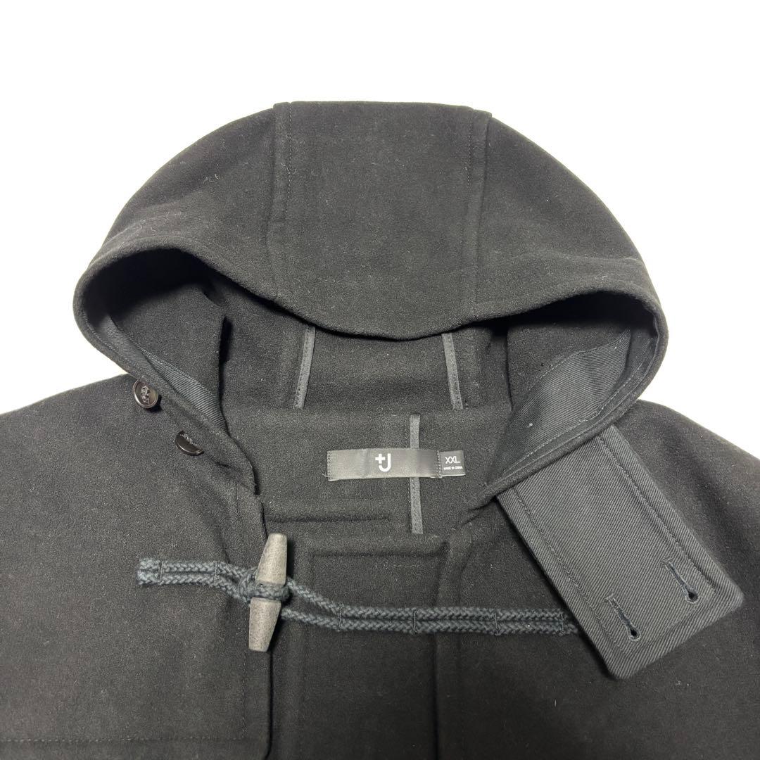 ◆美品◆希少◆良品◆ユニクロジル・サンダー　+J　黒 ダッフルコート XXL