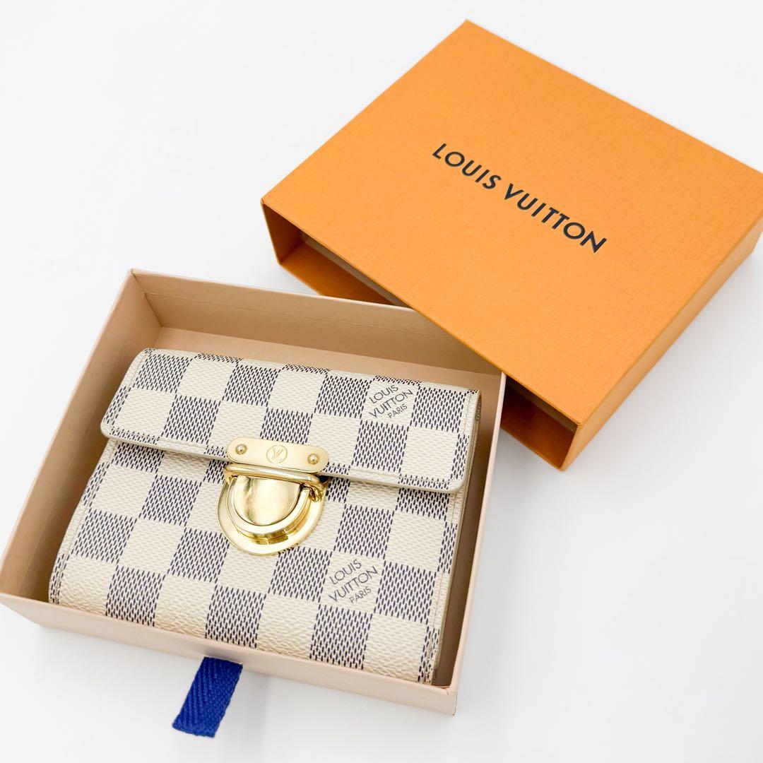 美品 LOUIS VUITTON ダミエアズール ポルトフォイユ コアラ 正規品