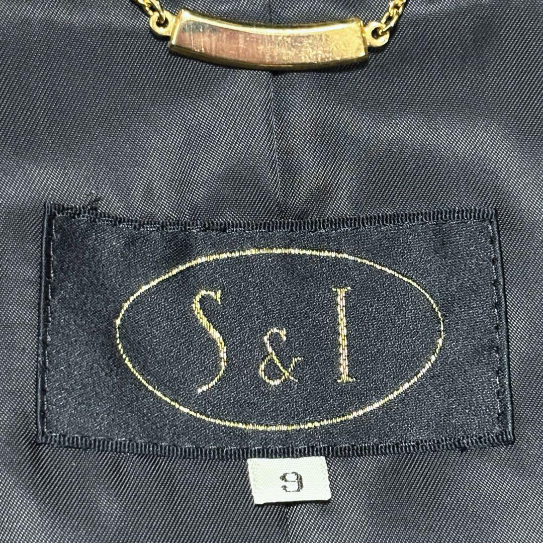 極美品✨S＆I ピュアカシミヤ100％ イタリア製生地 ロングコート ブラック