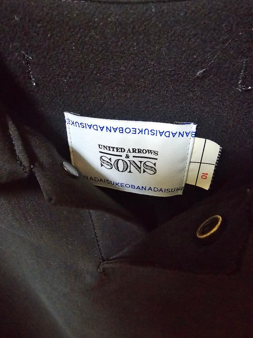 UNITED ARROWS & SONS ブラックポロシャツ
