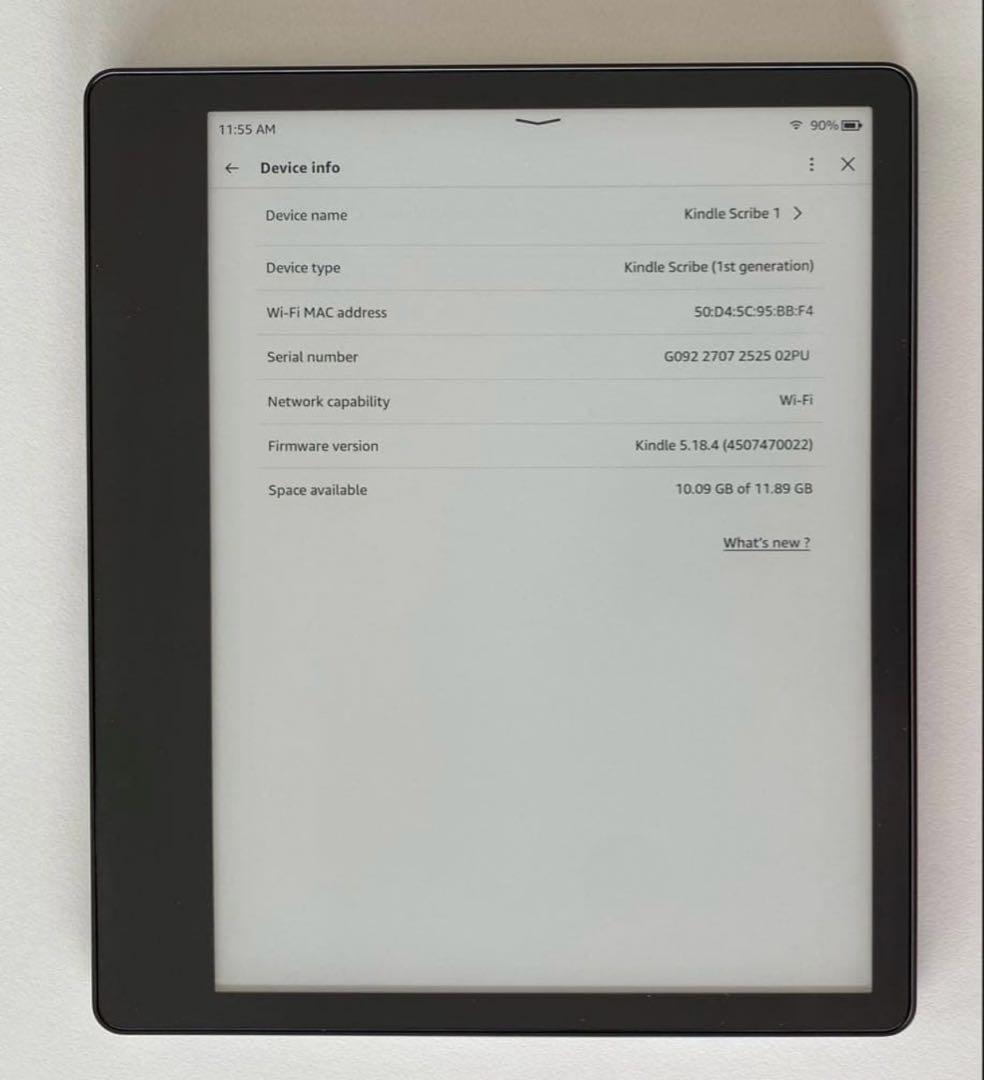 Kindle Scribe 16GB 10.2インチ スタンダードペン22年発売
